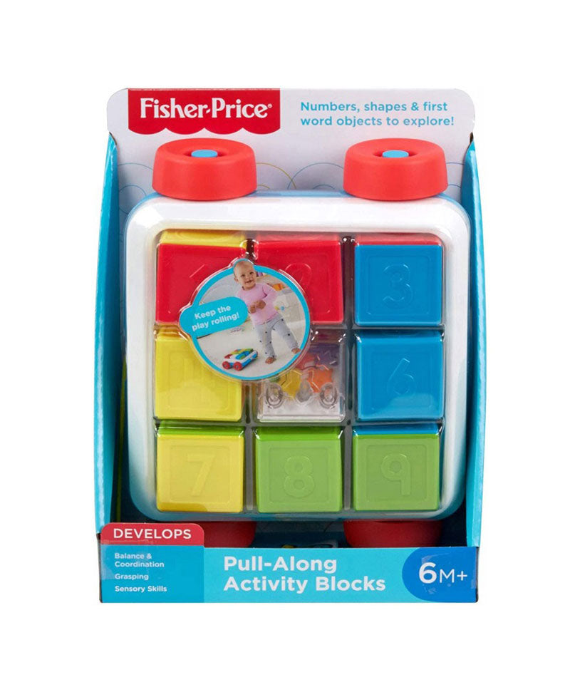Fisher-Price Συρόμενο Βαγονάκι Με Τουβλάκια Blocks GJW10