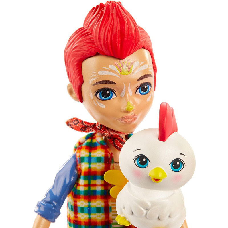Mattel Enchantimals Κούκλα Και Ζωάκι Redward Rooster Και Cluck DVH87 / GJX39