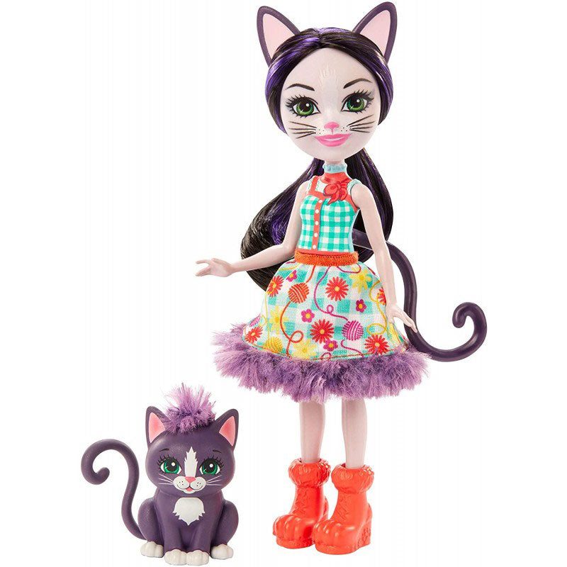 Mattel Enchantimals Κούκλα Και Ζωάκι Ciesta Cat Και Climber DVH87 / GJX40
