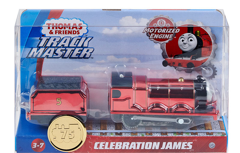 Fisher-Price Thomas Μηχανοκίνητο Συλλεκτικό Μεταλλιζέ Τρενάκι Celebration James GLJ27