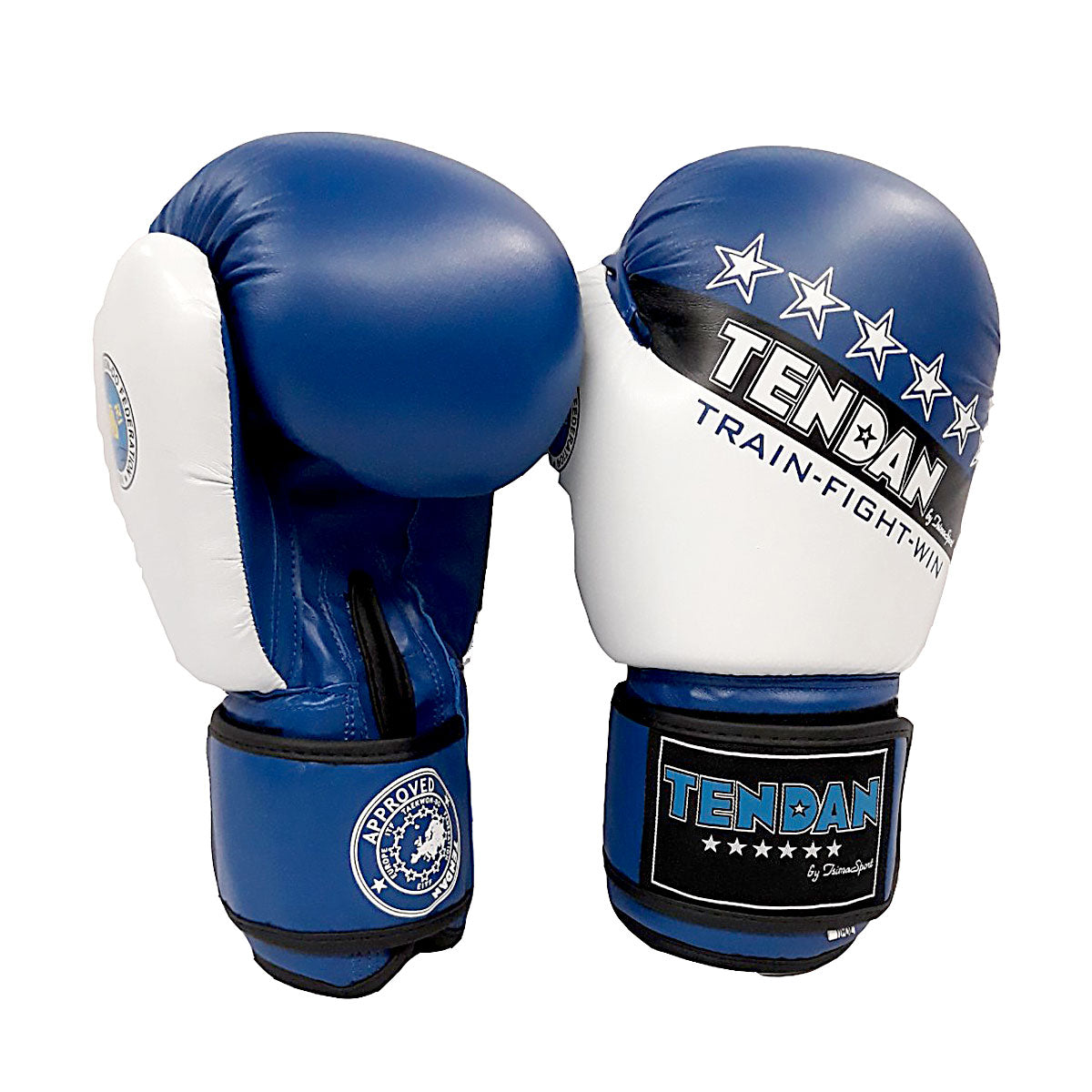 GLOVES E.I.T.F. PU 10oz APPROVED "STARS" RED/BLUE