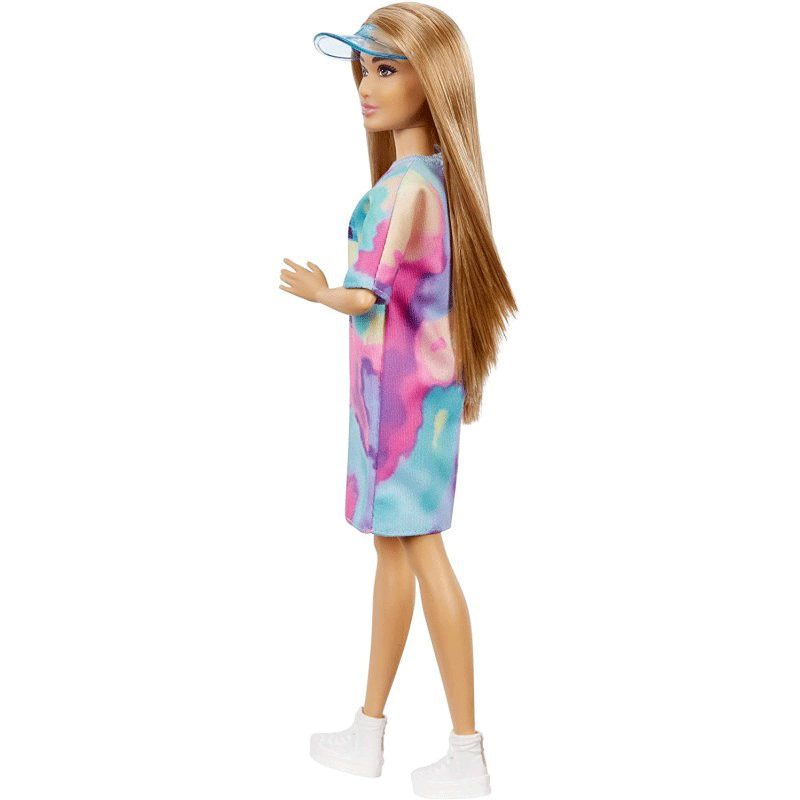 Mattel Barbie Fashionistas Doll 159, Petite, Με Καφέ Μαλλιά Που Φοράει Μπλουζάκι Femme And Fierce FBR37 / GRB51