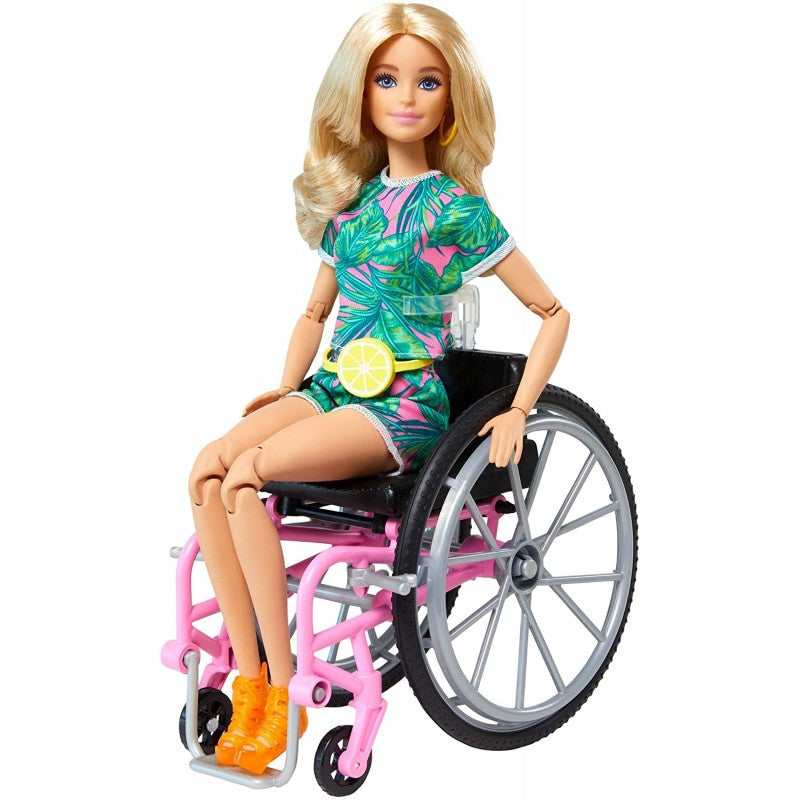 Barbie GRB93 Fashionista + Αναπηρική καρέκλα Accy 1