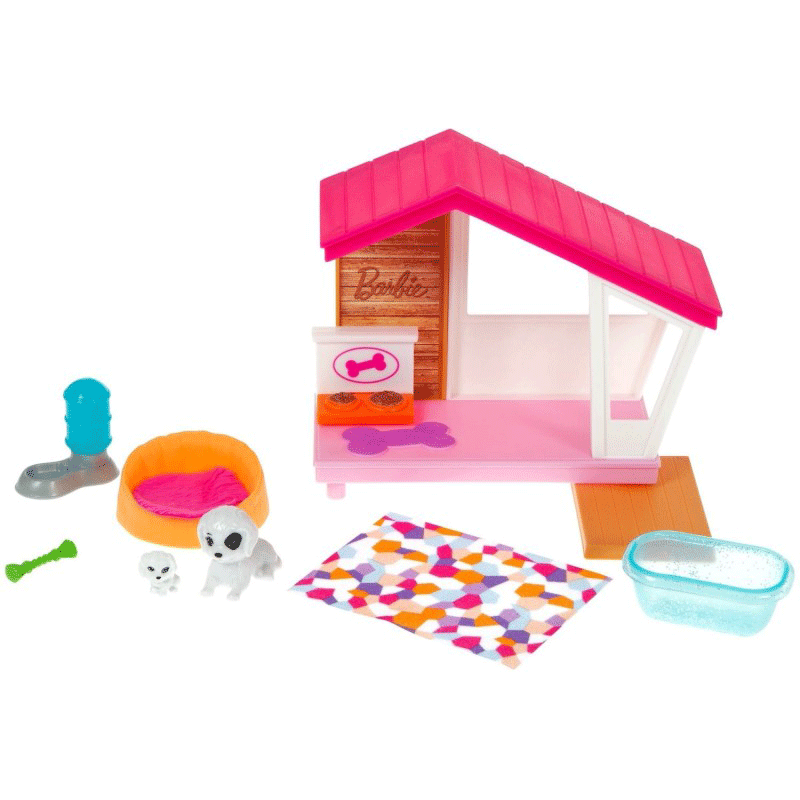 Mattel Barbie Έπιπλα Mini Playset Σπιτάκι Σκύλου GRG75 / GRG78
