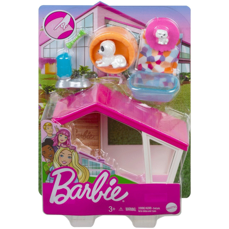 Mattel Barbie Έπιπλα Mini Playset Σπιτάκι Σκύλου GRG75 / GRG78