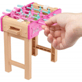 Mattel Barbie Έπιπλα Mini Playset Με Κατοικίδιο Σκυλάκι, Επιτραπέζιο Ποδοσφαιράκι Και Αξεσουάρ GRG75 / GRG77