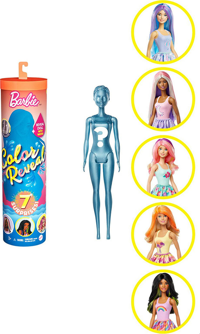 Mattel Κούκλα Barbie Color Reveal Wave 3 Έκπληξη GTP42