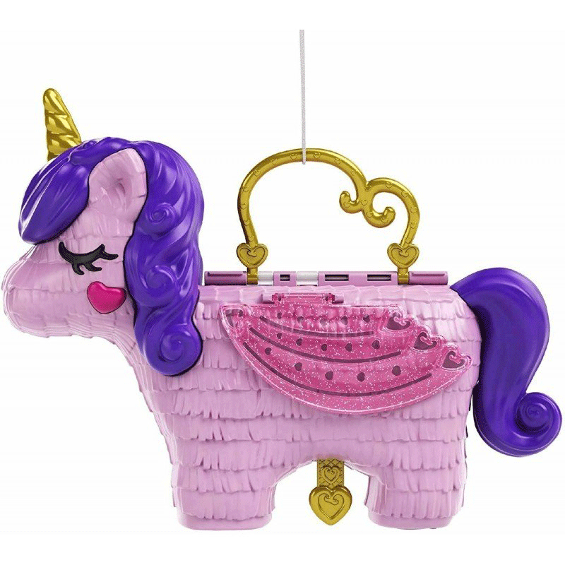 Mattel Polly Pocket Unicorn Party Μονόκερος Πινιάτα Έκπληξη Σετ GVL88