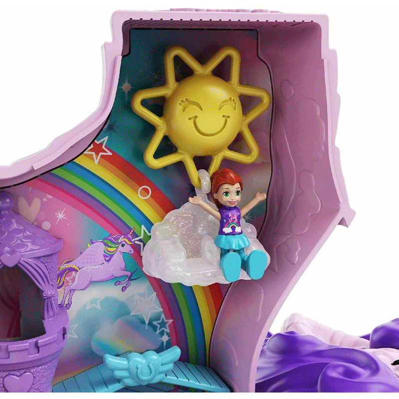 Mattel Polly Pocket Unicorn Party Μονόκερος Πινιάτα Έκπληξη Σετ GVL88