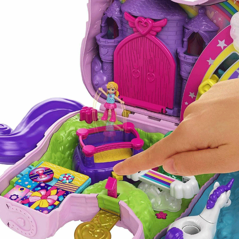 Mattel Polly Pocket Unicorn Party Μονόκερος Πινιάτα Έκπληξη Σετ GVL88