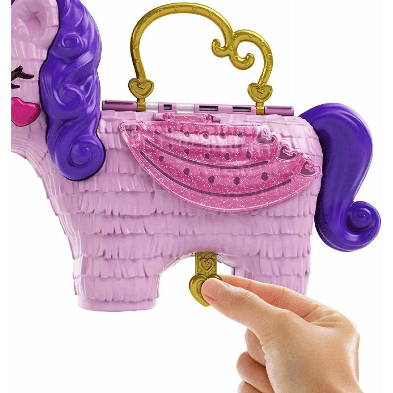Mattel Polly Pocket Unicorn Party Μονόκερος Πινιάτα Έκπληξη Σετ GVL88