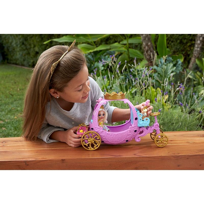 MATTEL ENCHANTIMALS ROYALS ΠΡΙΓΚΙΠΙΚΗ ΑΜΑΞΑ ΜΕ ΚΟΥΚΛΑ ΚΑΙ ΖΩΑΚΙ ΦΙΛΑΡΑΚΙ (GYJ16)