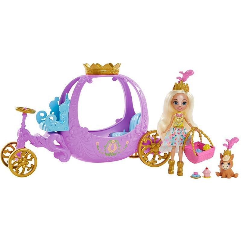 MATTEL ENCHANTIMALS ROYALS ΠΡΙΓΚΙΠΙΚΗ ΑΜΑΞΑ ΜΕ ΚΟΥΚΛΑ ΚΑΙ ΖΩΑΚΙ ΦΙΛΑΡΑΚΙ (GYJ16)