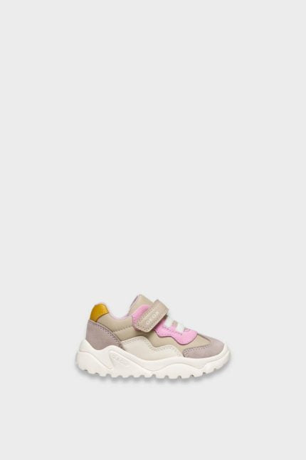 Geox Ciufciuf Παιδικά Sneakers Μπεζ / Ροζ