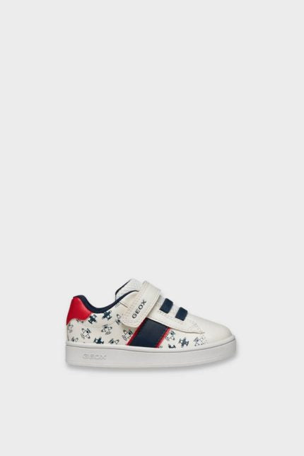 Geox Eclyper Παιδικά Sneakers Λευκό/Κόκκινο