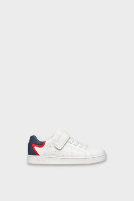 Geox Eclyper Παιδικά Sneakers Λευκό/Μπλε