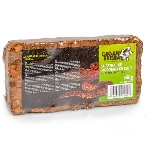 GiganTerra Substrate Coco Husk - Υπόστρωμα Κοκοκοφοίνικα 500gr