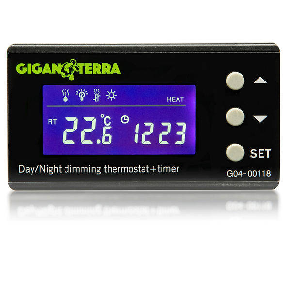 GiganTerra Digital Day/Night Thermostat And Timer - Ψηφιακός Θερμοστάτης Και Σύστημα Ανατολής Δύσης