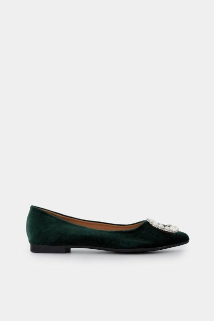 Γοβάκι Sarlin strass πράσινο