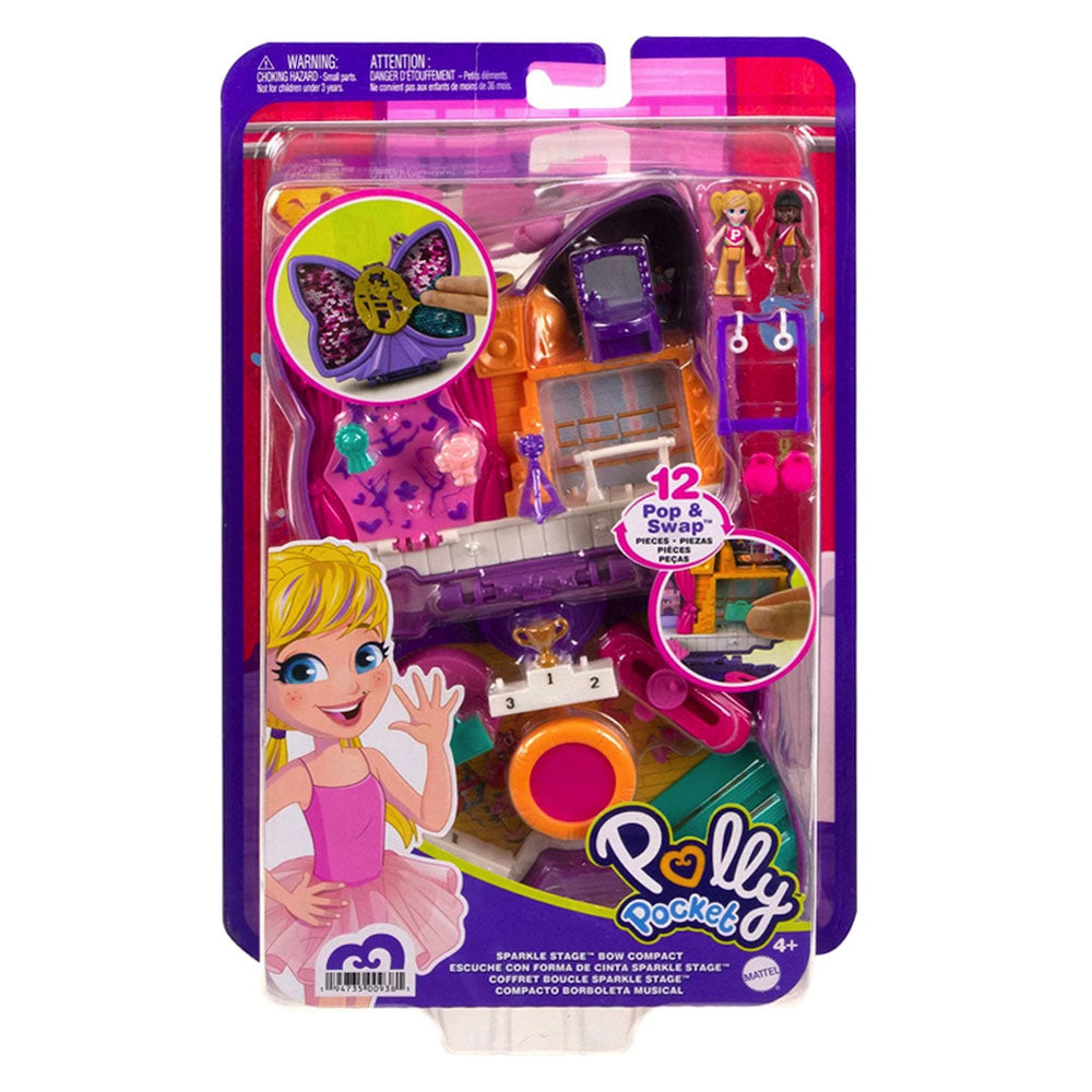 Mattel Polly Pocket Ο Κόσμος Της Polly Σετάκια – Sparkle Stage Bow (FRY35 / HCG17)