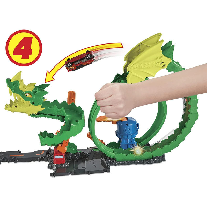 Mattel Hot Wheels City Πίστα Δράκος Με Λούπα (HDP03)
