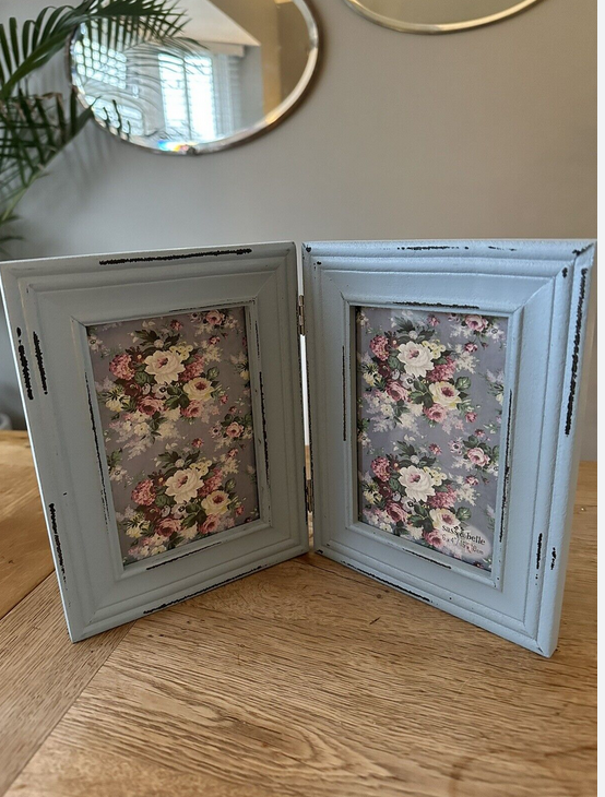 Sass and Belle Κορνίζα Delilah Double Photo Frame Blue HEART642