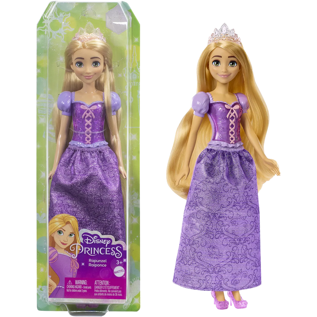 Mattel Disney Princess Dolls Ραπουνζέλ Βασική Κούκλα (HLW03/HLW02)