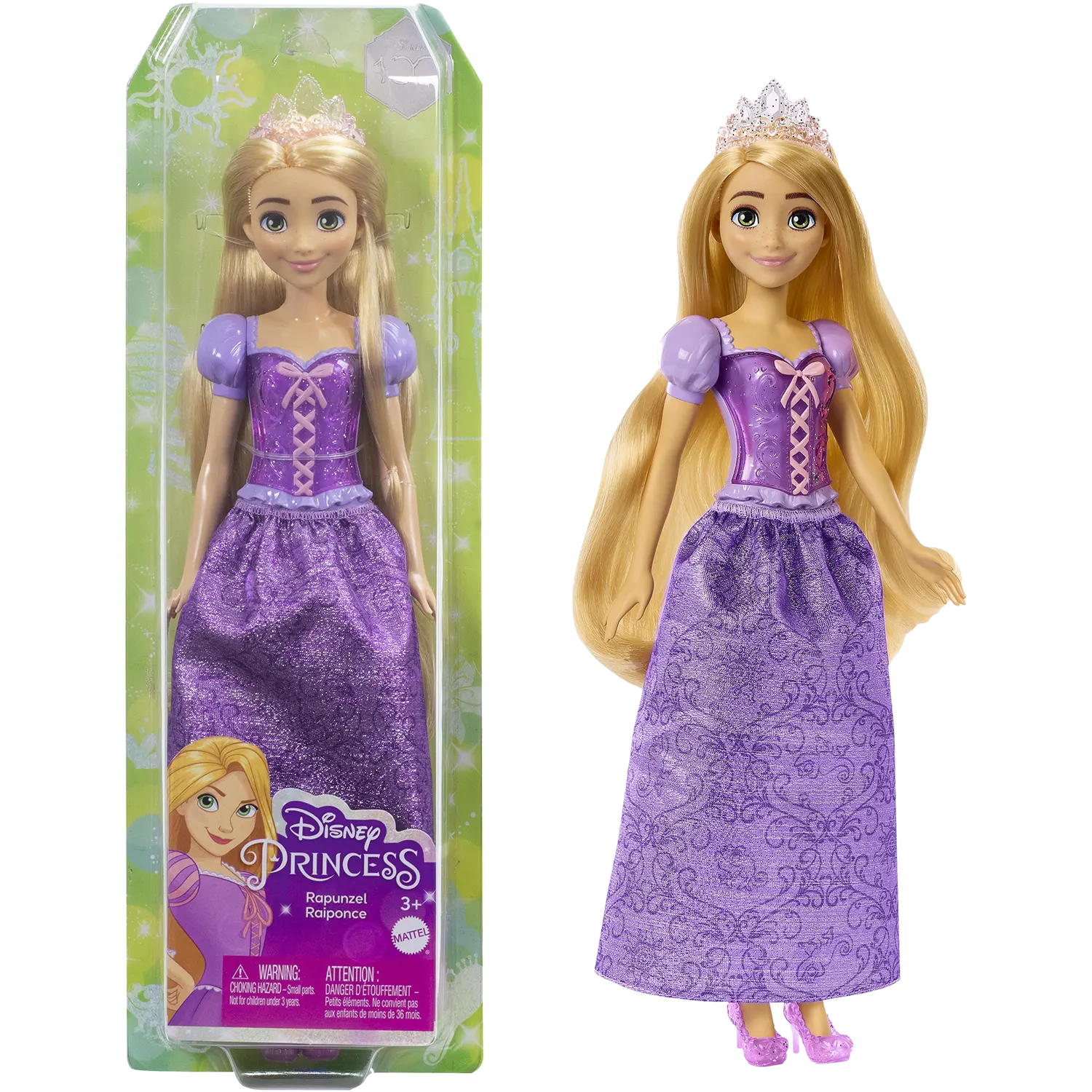 Mattel Disney Princess Dolls Ραπουνζέλ Βασική Κούκλα (HLW03/HLW02)