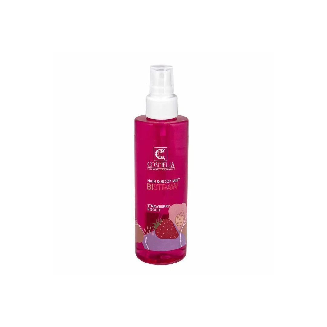 Hair &amp; Body Mist - Bistraw- Άρωμα Μπισκότο Φράουλα 200ml | Cosmelia