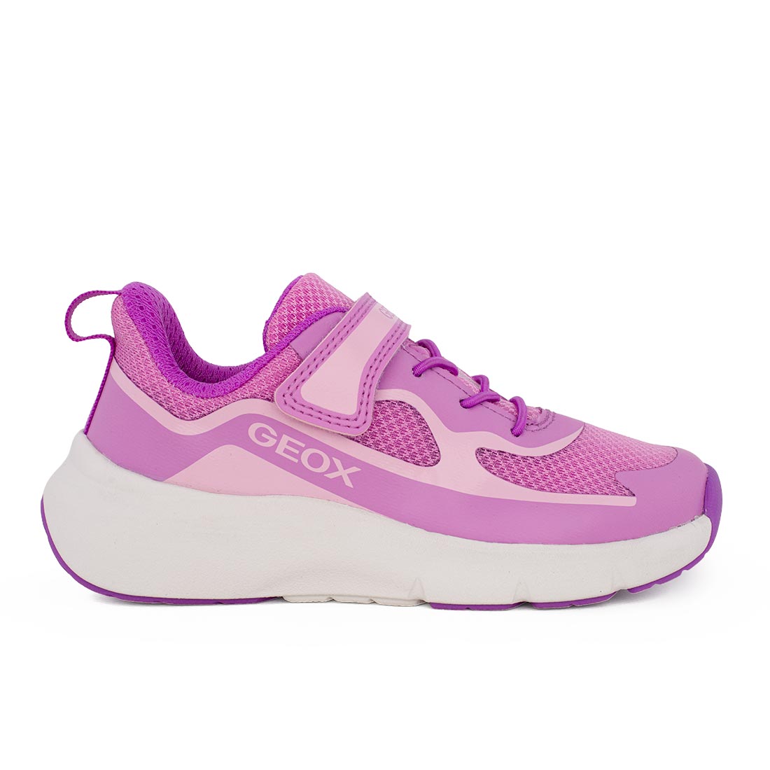 Geox J PRO-RAN G. J65PAC 01454 C8006 Αθλητικό Sneaker για κορίτσι σε συνθετικό υλικό και ύφασμα Ροζ