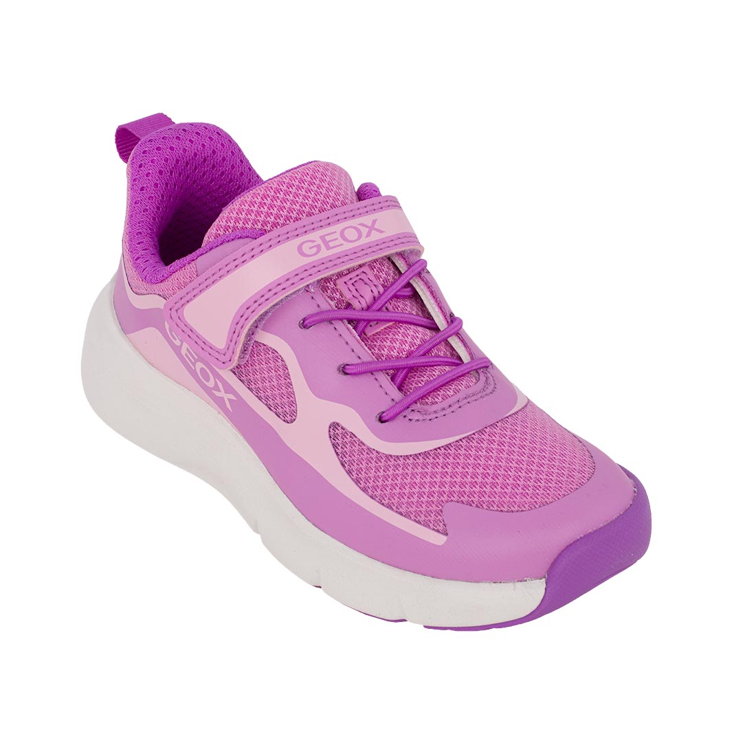 Geox J PRO-RAN G. J65PAC 01454 C8006 Αθλητικό Sneaker για κορίτσι σε συνθετικό υλικό και ύφασμα Ροζ