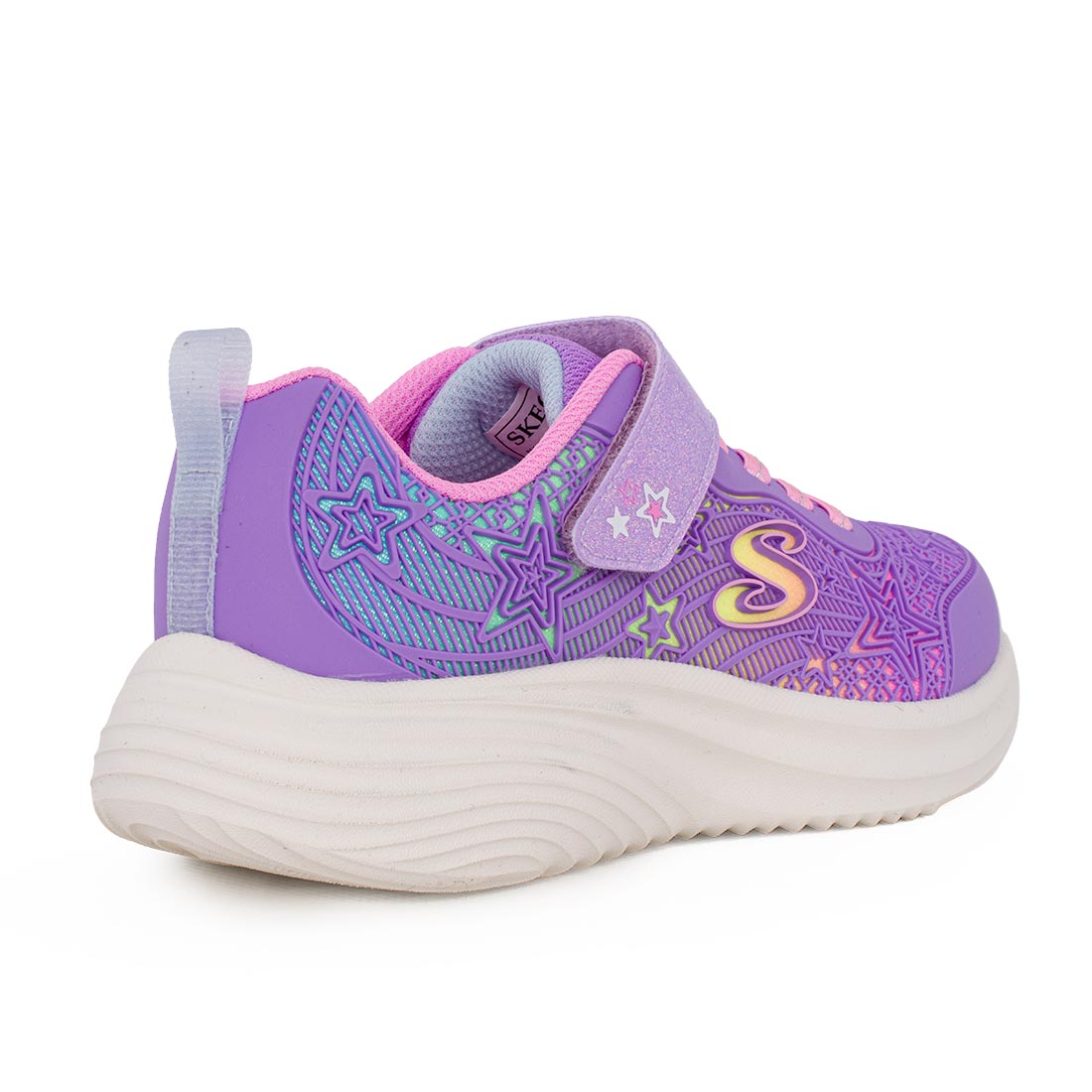 Skechers 303488L/LVMT Αθλητικό για κορίτσι σε συνθετικό οικολογικό δέρμα Πολύχρωμο-Μωβ