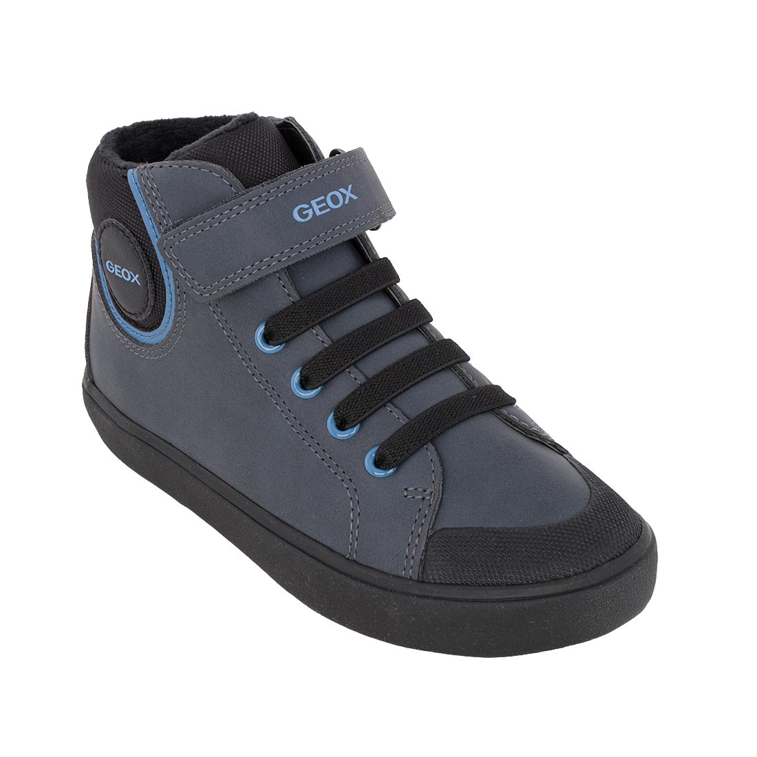 Geox J GISLI B. J465CC 0MEFU C0693 Μποτάκι για αγόρι δερμάτινο Μπλε