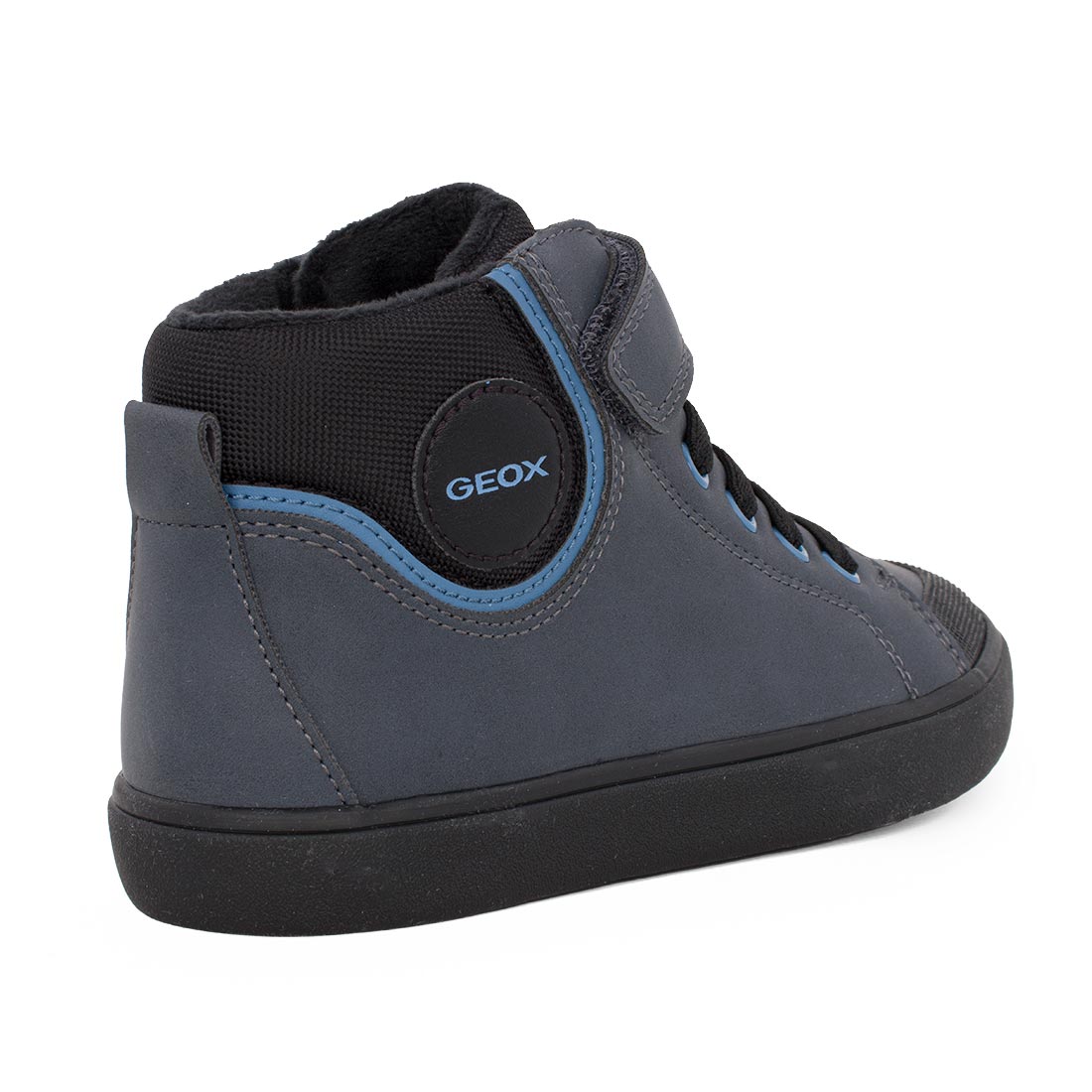 Geox J GISLI B. J465CC 0MEFU C0693 Μποτάκι για αγόρι δερμάτινο Μπλε