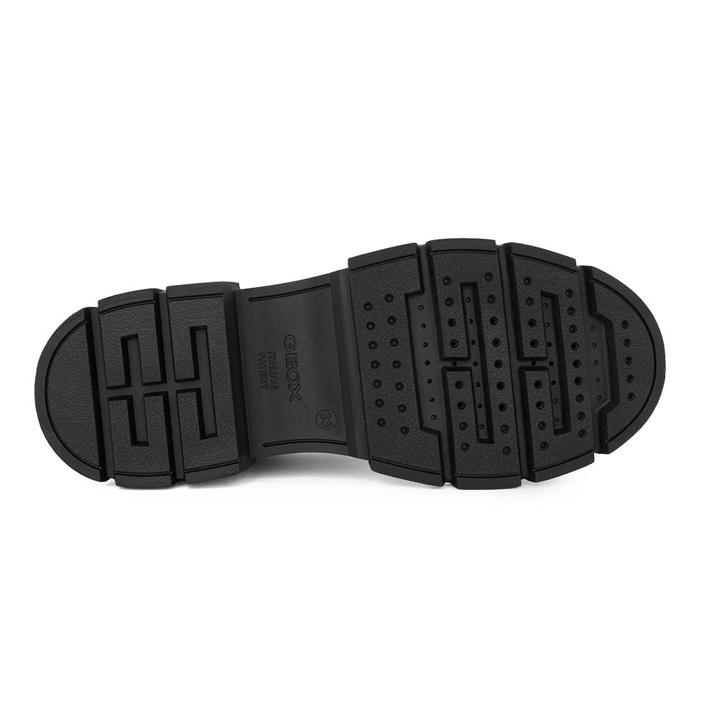 Geox J KARSYN G. J660KH 0003W C9999 Μποτάκι για κορίτσι δερμάτινο Μαύρο