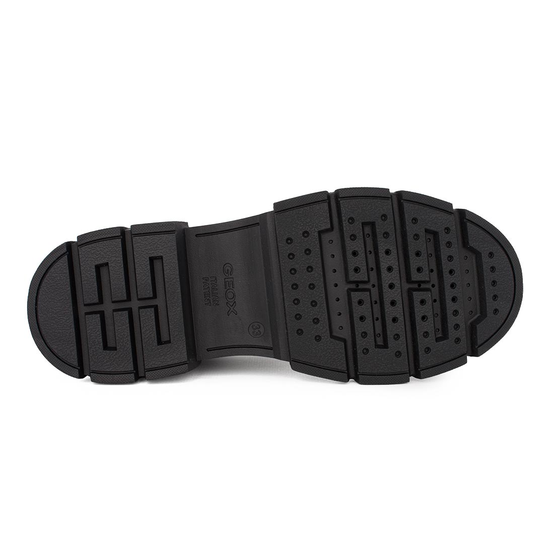 Geox J KARSYN G. J660KH 0003W C9999 Μποτάκι για κορίτσι δερμάτινο Μαύρο
