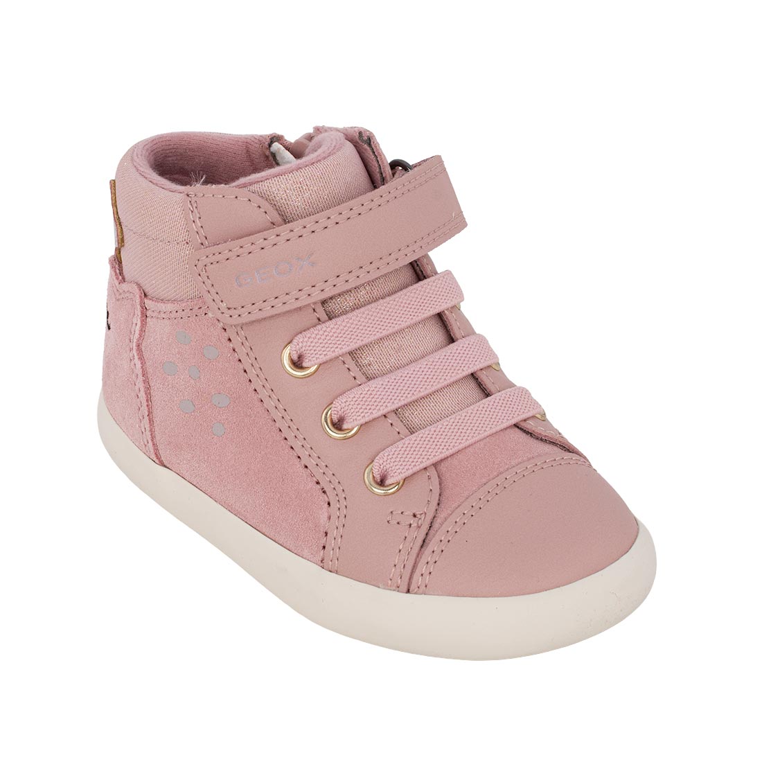 Geox GISLI BABY GIRL B661MA 022BC C8014 Μποτάκι για κορίτσι δερμάτινο Ροζ