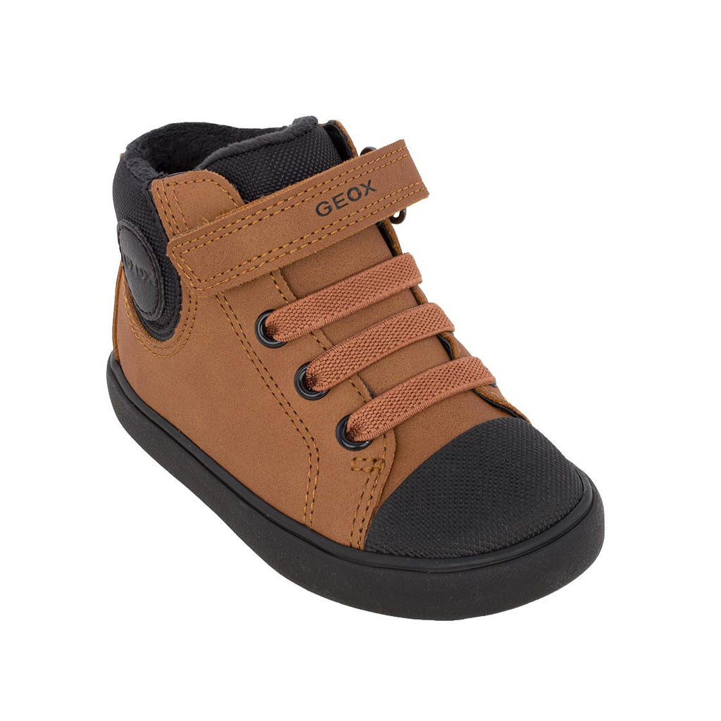 Geox GISLI BABY BOY B461NC 0MEFU C1192 Μποτάκι για αγόρι δερμάτινο Ταμπά