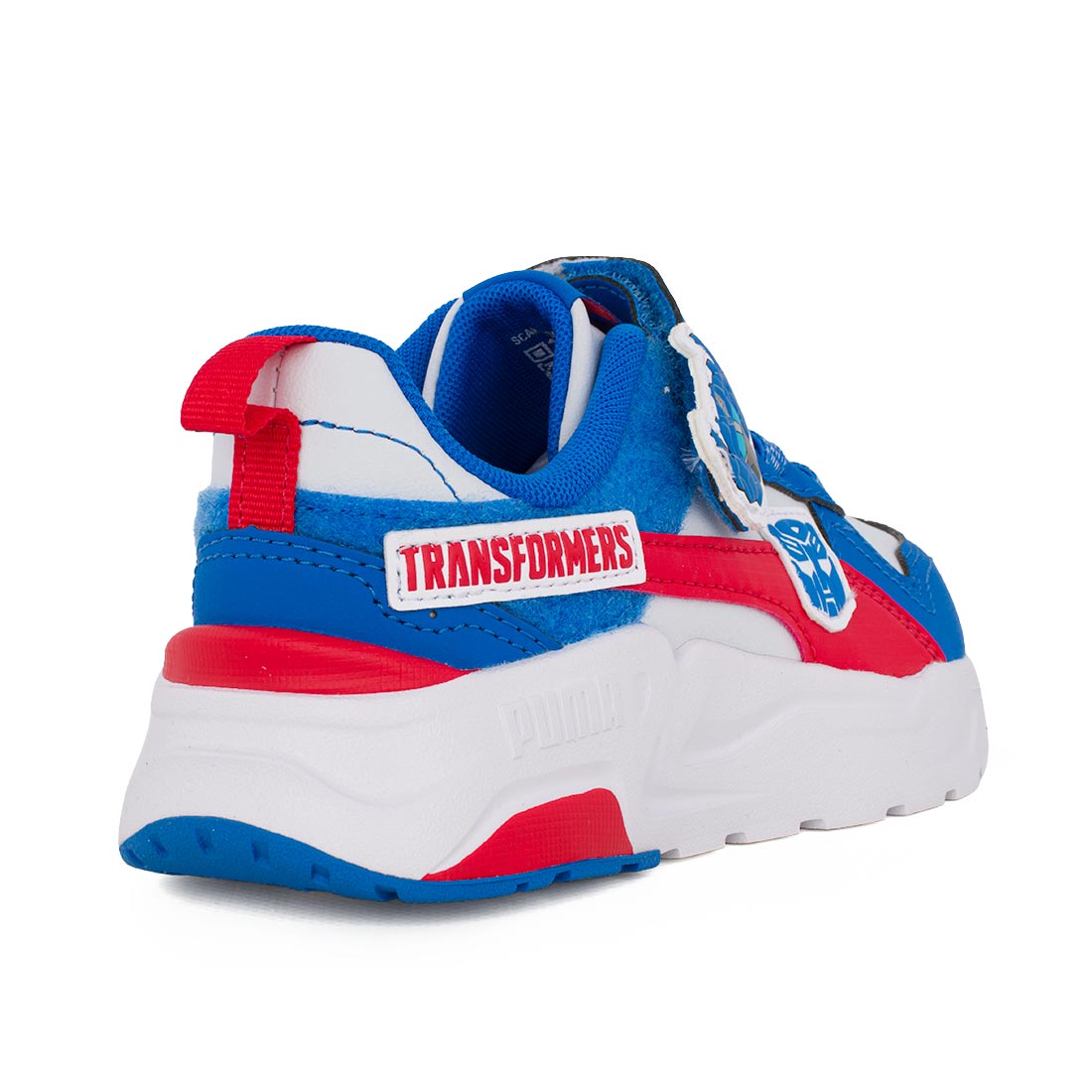 Puma Transformers Trinity 2LT Ac+Inf 409105 01 Αθλητικό για αγόρι σε ύφασμα και συνθετικό υλικό Λευκό-Κόκκινο-Μπλέ