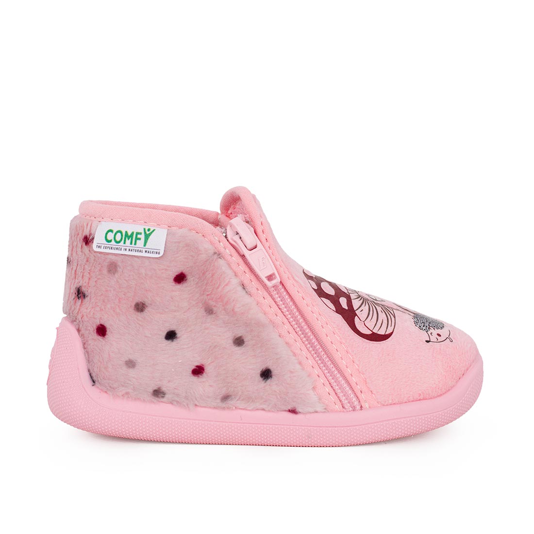 Comfy GRAFDTFPVT-1837 Παντοφλάκι για κορίτσι σε ύφασμα Ροζ