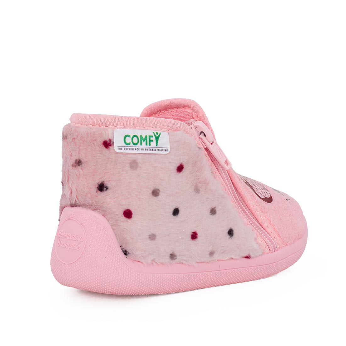 Comfy GRAFDTFPVT-1837 Παντοφλάκι για κορίτσι σε ύφασμα Ροζ