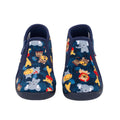 Comfy GRAFF1PVT-1711 Παντοφλάκι για αγόρι σε ύφασμα Πολύχρωμο-Μπλε
