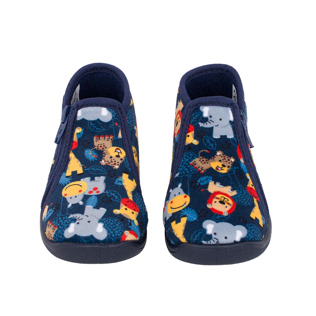 Comfy GRAFF1PVT-1711 Παντοφλάκι για αγόρι σε ύφασμα Πολύχρωμο-Μπλε