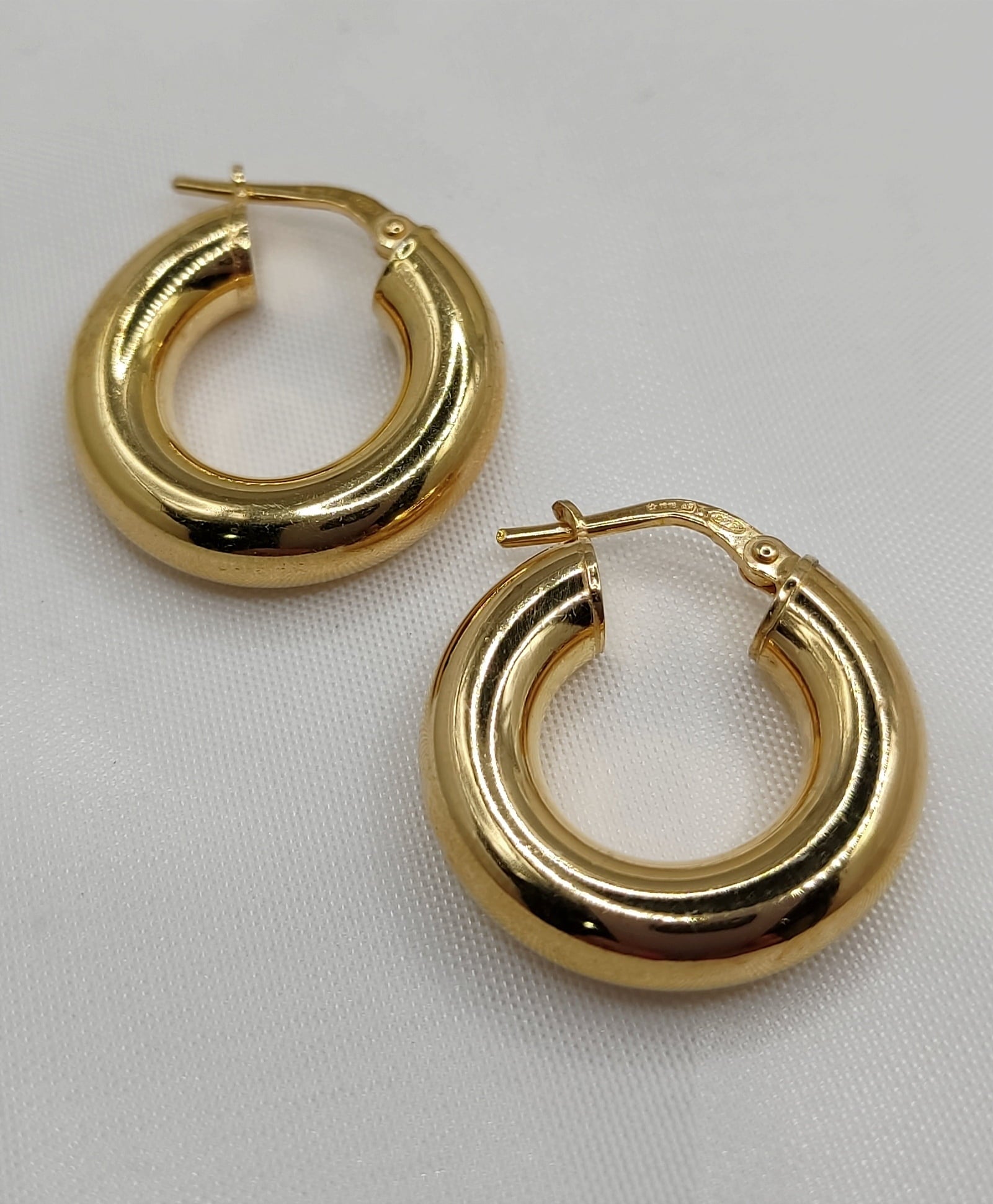 Σκουλαρίκια κρίκοι από ασήμι 925 επιχρυσωμένα