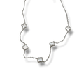 Κολιέ Van Cleef από ασήμι 925 επιπλατινωμένο με φίλτισι