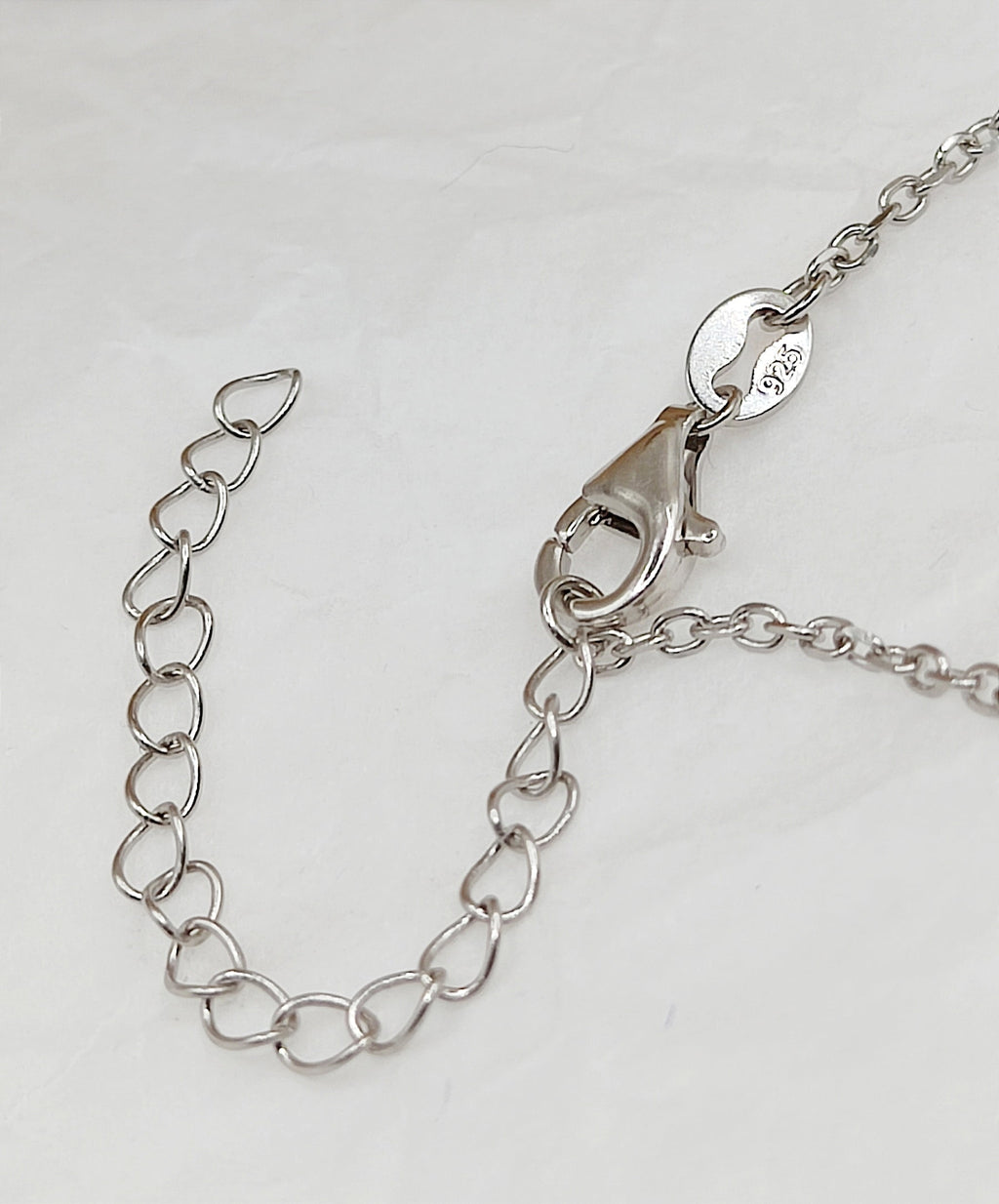 Κολιέ Van Cleef από ασήμι 925 επιπλατινωμένο με φίλτισι