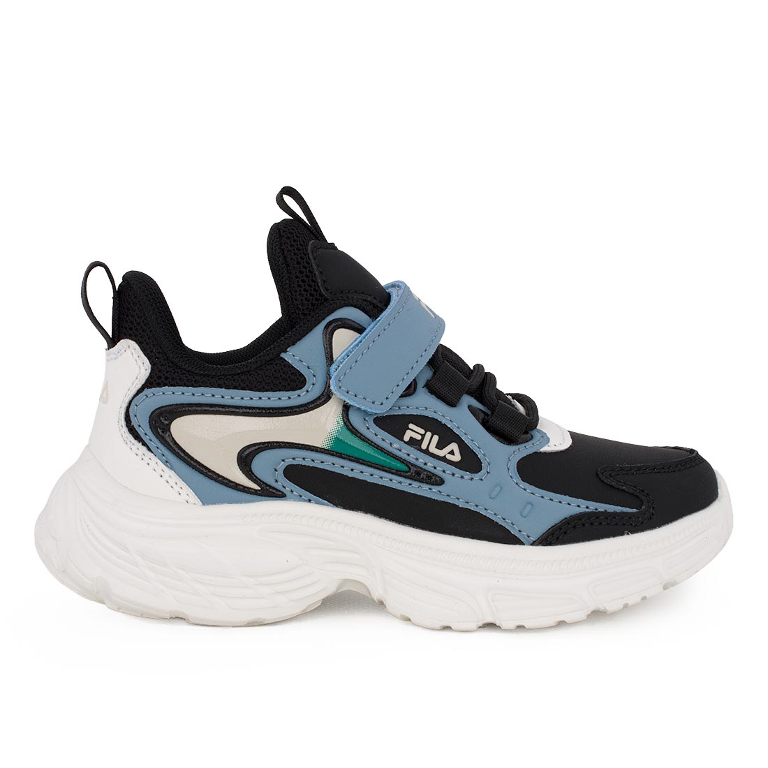 Fila 3MEMORY VELCRO 3YF63012-001 Αθλητικό για αγόρι σε συνθετικό δέρμα Μπλέ/Ραφ-Μαύρο