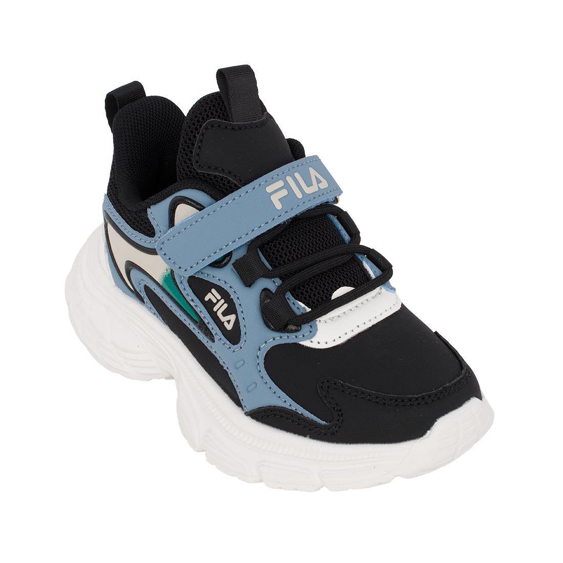 Fila 3MEMORY VELCRO 3YF63012-001 Αθλητικό για αγόρι σε συνθετικό δέρμα Μπλέ/Ραφ-Μαύρο