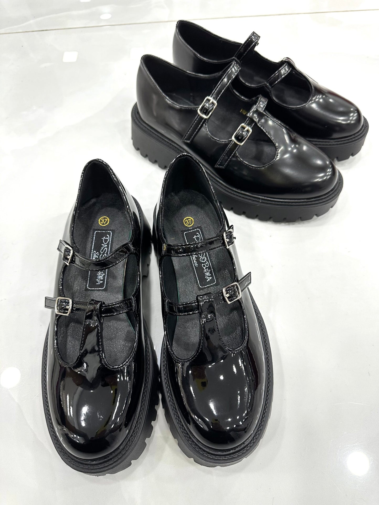 Loafer με Δύο Λουράκια Black