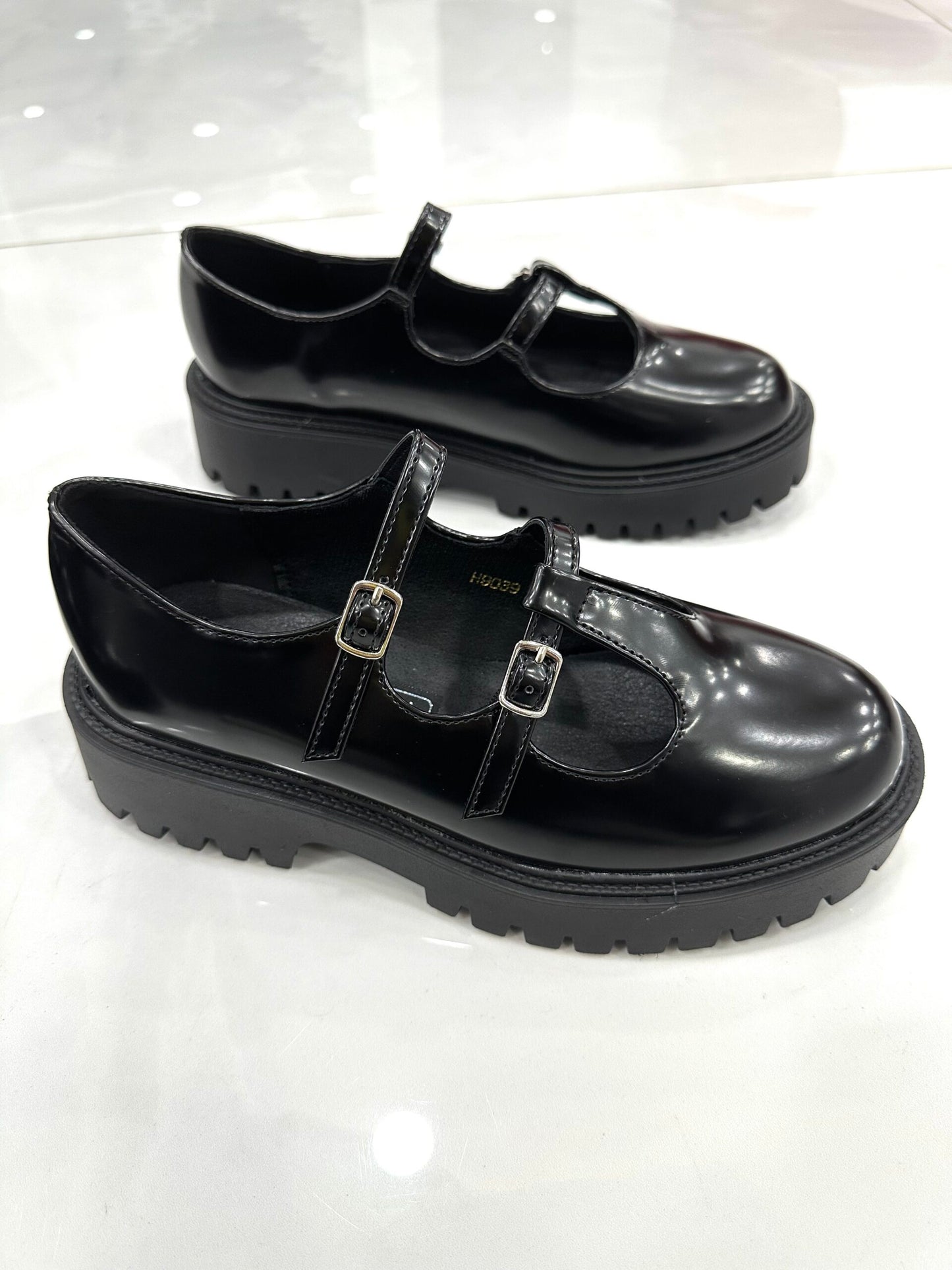 Loafer με Δύο Λουράκια Black